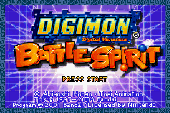 Digimon Battle Spirit  Title Screen